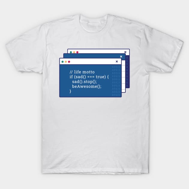 Funny coding computer screen T-Shirt by FunSillyShop